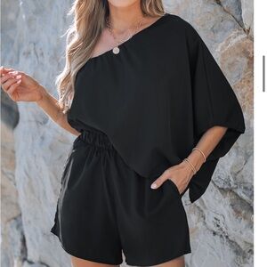 Women’s Asymmetrical One-Shoulder Romper